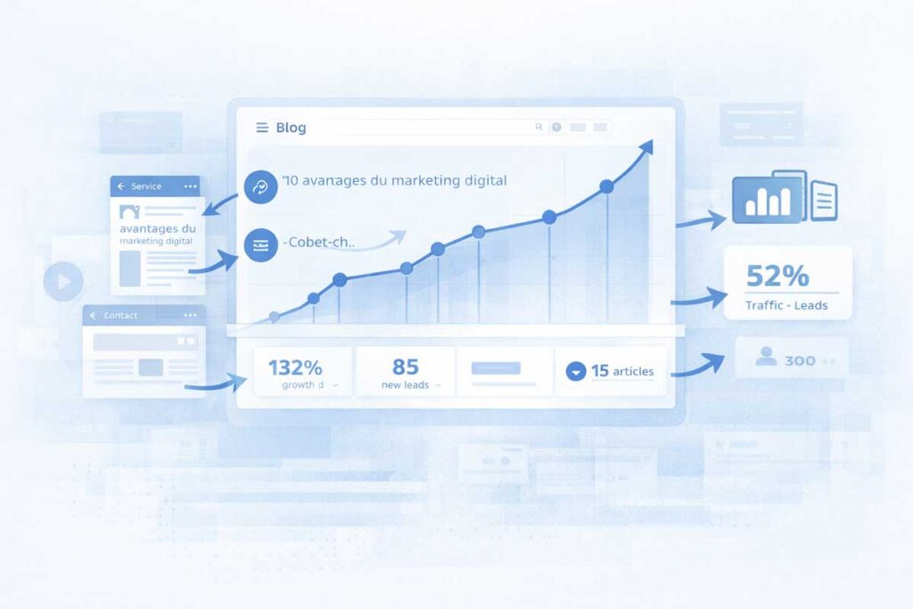 Site web optimisé SEO générant du trafic et des clients