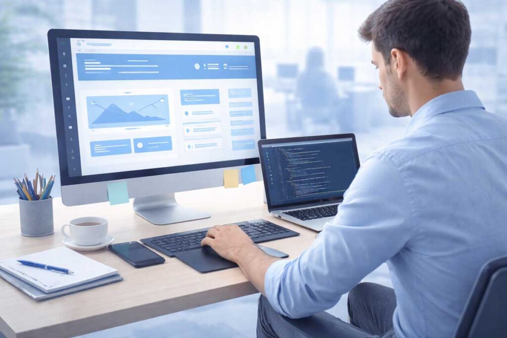 creation site web design developpement temps realisation site internet