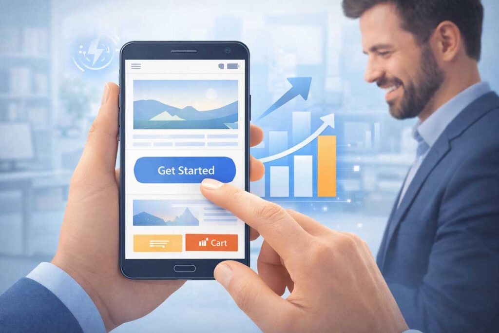 site web mobile optimise rapide conversion ux design moderne